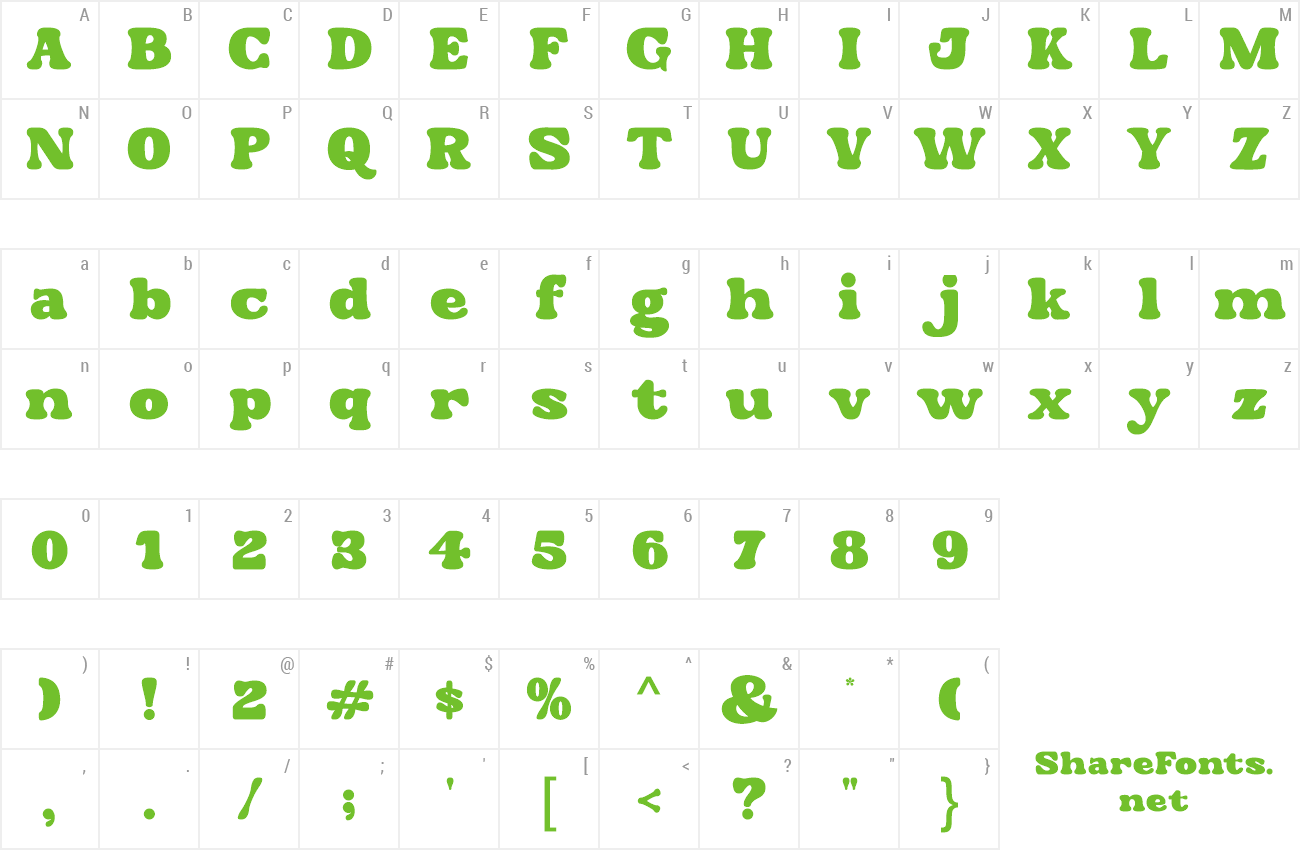 Font Broncks preview